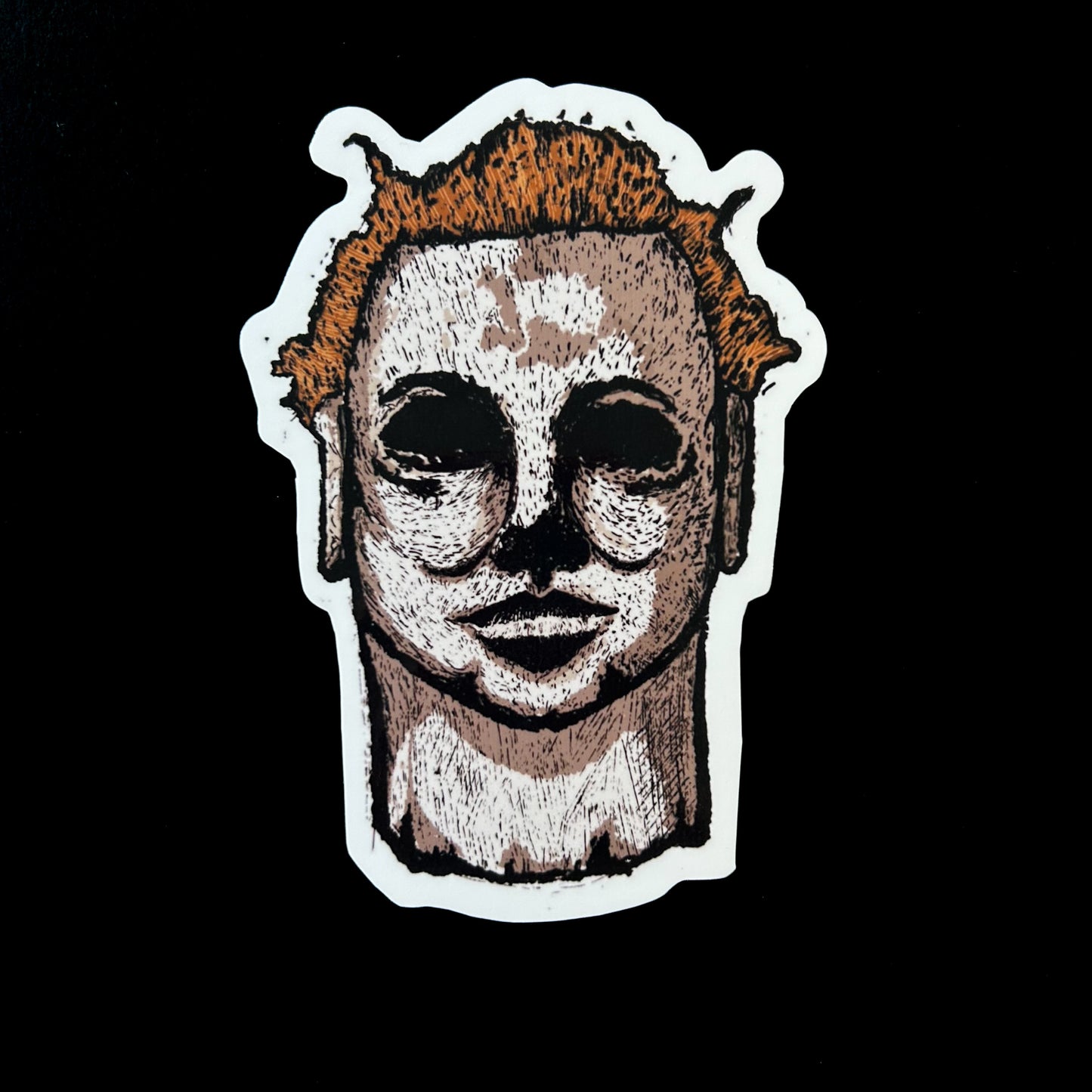 the king of halloween sticker.