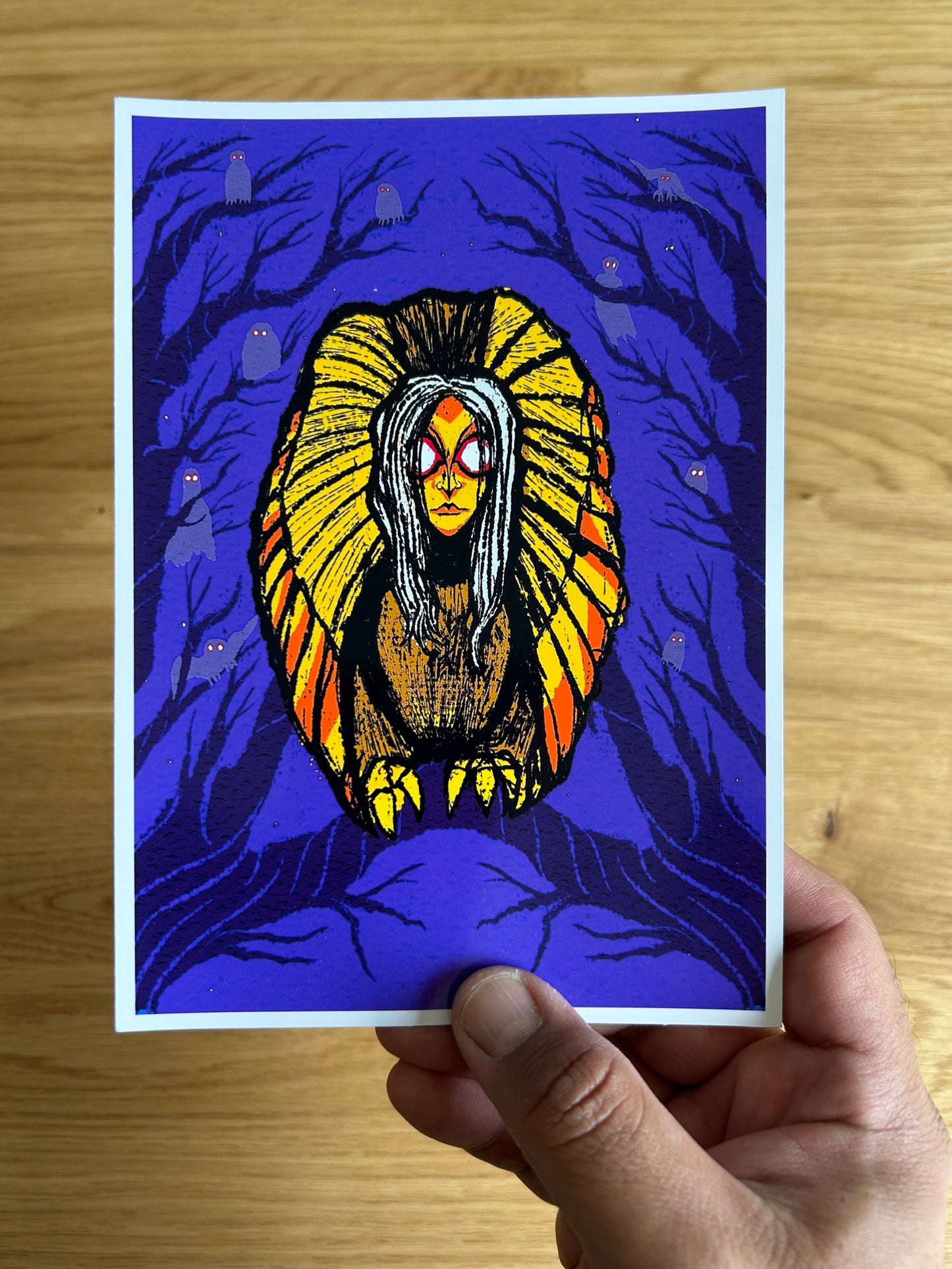 sacred feminine rage postcards