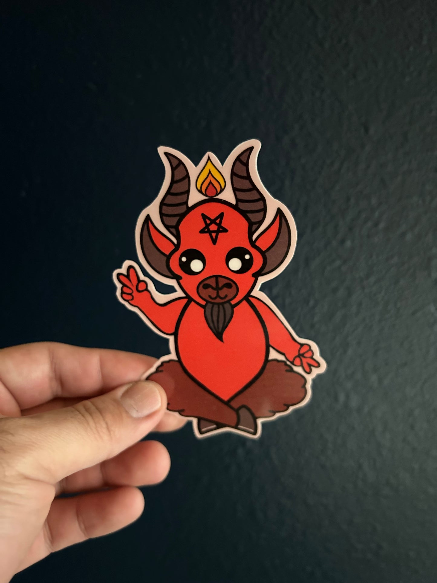 baphomet sticker.