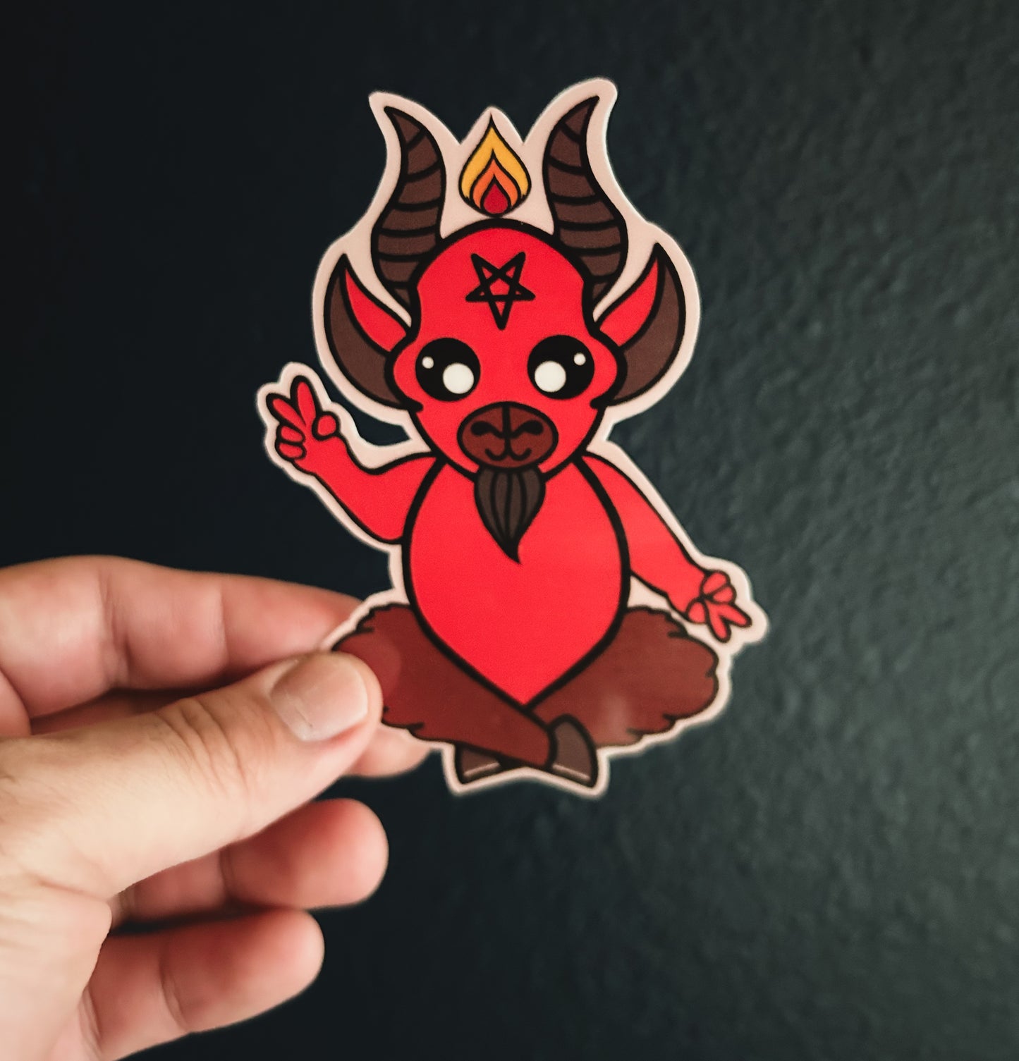 baphomet sticker.