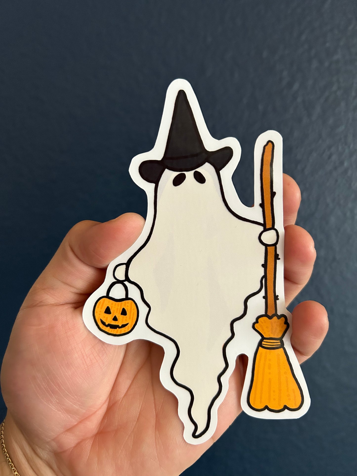 ghost dude sticker.