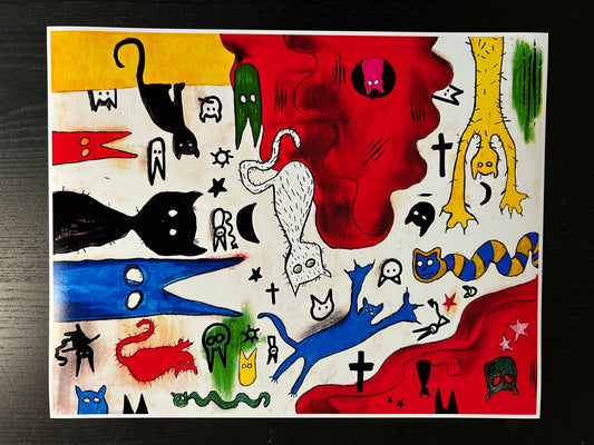 Gatos y demonios print