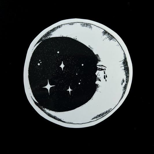 luna triste sticker.