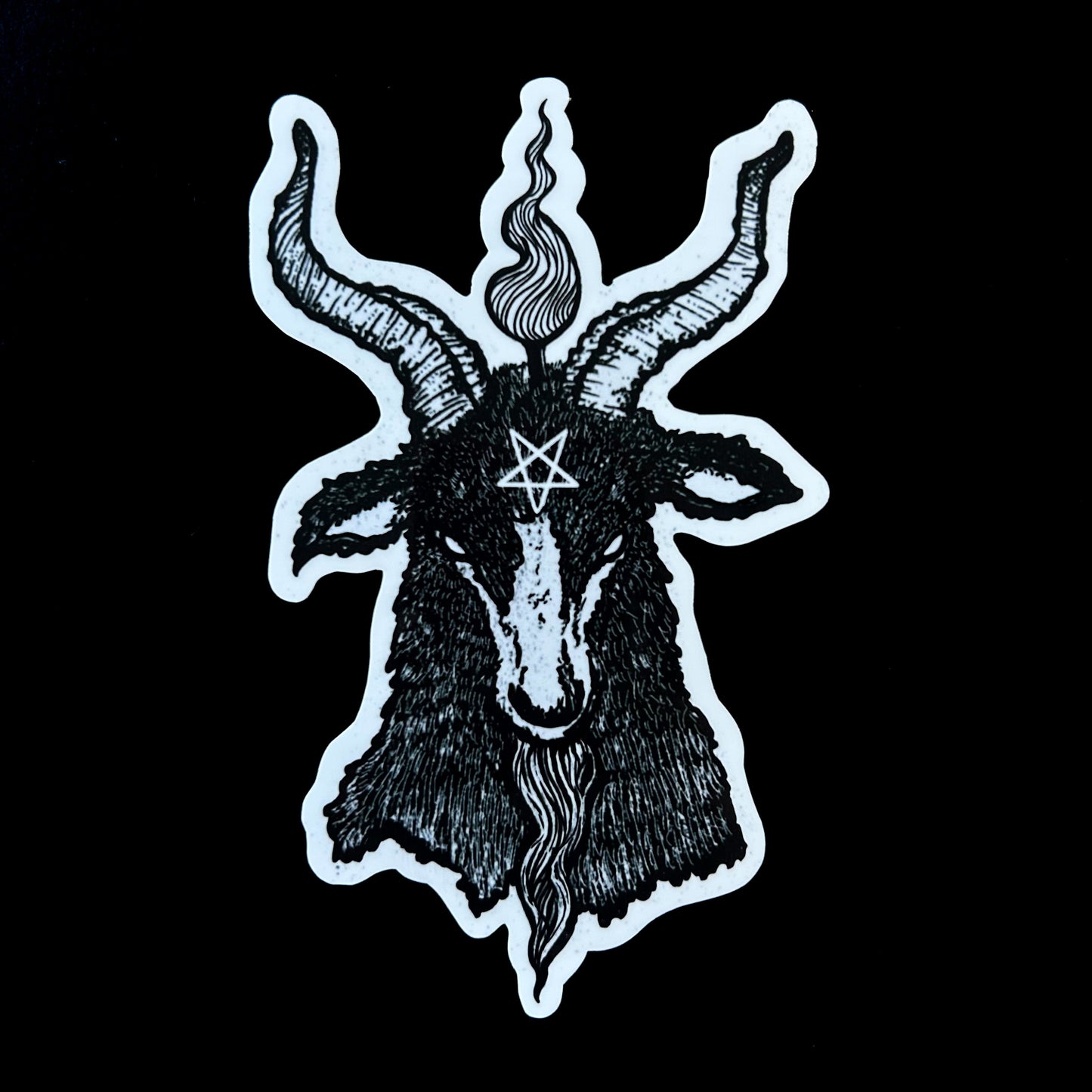 baphomet 1 sticker.