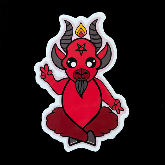baby baphomet sticker.