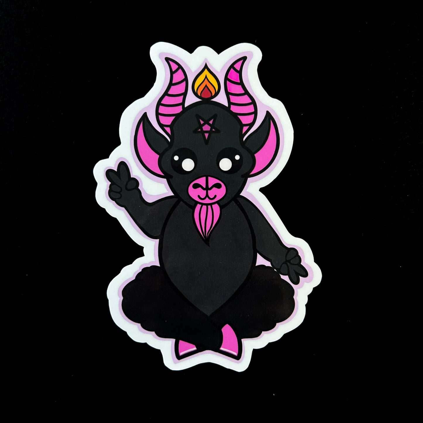 baby baphomet sticker.