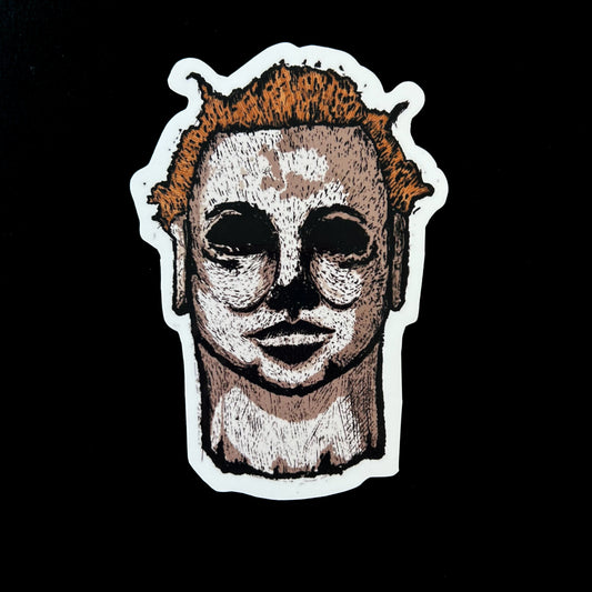 the king of halloween sticker.
